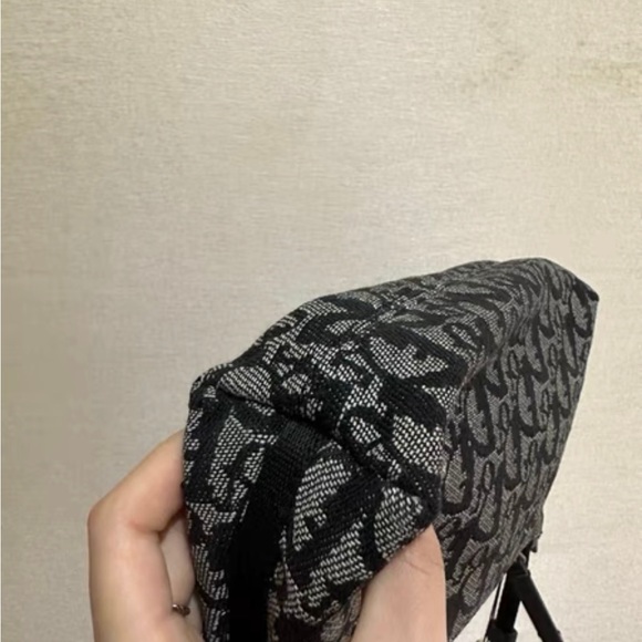 COPY - Christian Dior vintage monogram shoulder bag pochette black - Picture 4 of 8